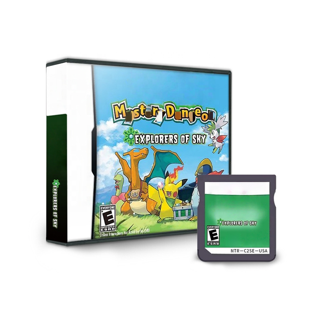For Pokemoned Mystery for Dungeon Explorers of Sky for Nintendos Ds 3ds 2ds Plastic Video Game Cartridge Console USA Version