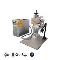 JNKEVO Machines de marquage laser portables Machine de marquage laser à fibre 30 watts Machine de marquage laser rotative UV pour verre