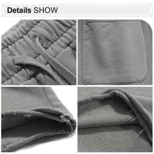 Pantalones cortos de algodón de rizo francés unisex, pantalones cortos con logotipo y estampado vintage, pantalones cortos deportivos holgados a la moda para hombre - Product Image 5