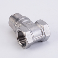 Vanne de coupure magnétique en acier inoxydable 304 JMZ15-16P PN16 à filetage femelle antivol DN15-DN50 pour compteur d'eau et pipeline