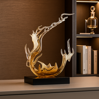 JingYue Maßgefertigte Moderne Abstrakte Harz-Spritzskulptur für Heim- und Bürodekoration, Luxuriöse Kunst-Geschenkidee
