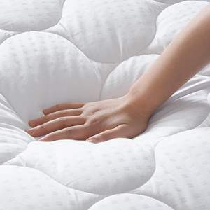 <span class=keywords><strong>Surmatelas</strong></span> en <span class=keywords><strong>coton</strong></span> biologique pour lit king size, matelassé, respirant, rafraîchissant, avec poches profondes, lavable en machine, blanc - Product Image 5