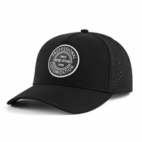 Casquette de baseball perforée personnalisée OEM avec logo en PVC, casquette de golf, casquette snapback, casquette de performance avec corde