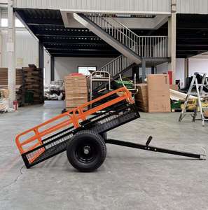 Remolque de cama móvil personalizable Remolques de jardín cerrados utilitarios para podadora de césped volquete de granja Capacidad de carga de basculante-OEM - Product Image 2