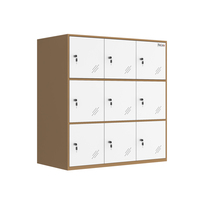 Casiers de rangement scolaires en acier demi-hauteur avec serrure à clé pour dortoirs d'enfants, maternelles et usage commercial (Livraison gratuite)