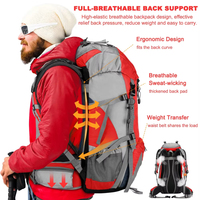 Sac à dos portable léger imperméable de randonnée en plein air de haute qualité pour un rangement facile