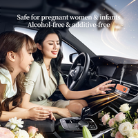 Diffuseur d'aromathérapie intelligent pour voiture OEM ODM avec écran, longue durée, en PP PETG et cuir, rafraîchisseur d'air pour voiture