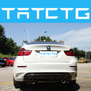 Kits de carrosserie TaTcTg X6 <span class=keywords><strong>E71</strong></span> à X6M pare-chocs arrière pour BMW X6 <span class=keywords><strong>E71</strong></span> E72 couvercle de pare-chocs arrière diffuseur arrière PU + FRP/fibre de carbone 2008-2014 ans - Product Image 5