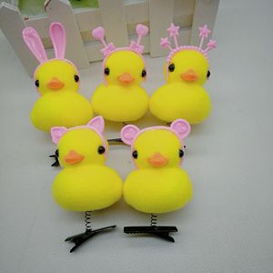 Số Lượng Lớn 2024 Mới Đáng Yêu Vui Tóc Phụ Kiện Kawaii Ít Màu Vàng Chick Tóc Clip Mùa Xuân Trẻ Em Cô Gái Sprout Vịt Sang Trọng Kẹp Tóc - Product Image 3