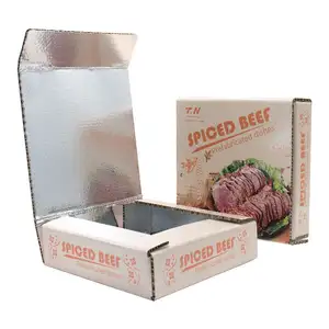 고기 제품 과일 치킨 딤섬 단열 쿨러 콜드 체인 배송 상자 골판지 종이 식품 포장