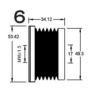 Dispositivo de rueda libre del alternador compatible con RENAULT LAGUNA II 1.9 dCI (BG0E) Diésel (KW: 77, HP: 105) desde 06-2001 hasta - Product Image 3