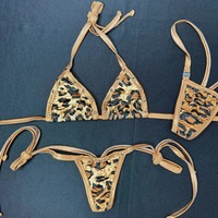 Huili Oem Hoge Kwaliteit Micro Badmode Fabrikant Vrouwen String Veters 3 Stuk Klinknagel Strandkleding Custom Designer Bikini 'S Sets