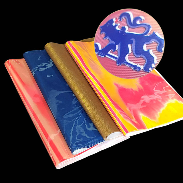 UV Printable Vinyl Rainbow Effect 3D Lenticular Printing TPU Lenticular Heat Transfer Vinyl Sheet for UV Printer