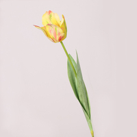 Fleurs artificielles en latex de haute qualité, effet toucher réel, tulipes perruche, nouvelle collection, tulipes Monet pour la maison, la Saint-Valentin, Pâques