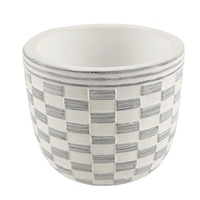 Vente flash - Pot de fleurs rond en ciment de style rétro unique, décoration d'intérieur et d'extérieur, pots de plantes pour orchidées de haute qualité