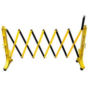 Hàng rào di động đóng mở giao thông cách ly lan can màu vàng đen nhựa an toàn hàng rào - Product Image 2