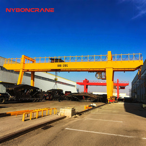 Grue <span class=keywords><strong>portique</strong></span> à double poutre mobile de 30 tonnes pour le levage de caisses <span class=keywords><strong>en</strong></span> <span class=keywords><strong>bois</strong></span> avec palan électrique - Product Image 5