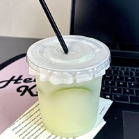 Gobelet en plastique de 18 oz avec couvercle, gobelet pour limonade, gobelets pour bubble tea, gobelet pour boissons froides, gobelets personnalisés, gobelets en plastique pour desserts, gobelets pour smoothies