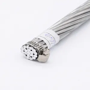 Opgw Cable de fibra óptica Acsr Núcleo de acero Alambre trenzado de aluminio Precio al por mayor para trabajos de construcción