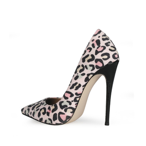 Escarpins sexy en daim rose à imprimé léopard, bout pointu, talon aiguille 12 cm, pour femmes, grandes tailles 35-<span class=keywords><strong>47</strong></span>, couleurs personnalisables disponibles - Product Image 4