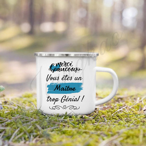 Tazza con Stampa 'Grazie Moltissimo, Sei un Insegnante Meraviglioso', Tazza da Caffè, Tazze Smaltate, Regalo per la Festa degli Insegnanti, Regalo di Laurea per Docenti - Product Image 3