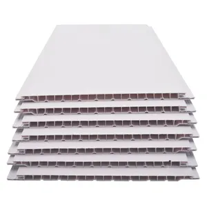 Interlocking White Plain Indoor Wall Plastic PVC Ceiling Panels Lamination Decoration Covering Tile Bathroom
