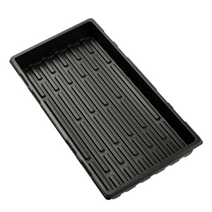 Plastic White Flat Tray Hydroponic Seedling Plant Trough Seed Grow Nursery Barley Starter Fodder Tray