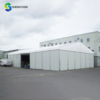 Grande tenda da magazzino all'aperto per lo stoccaggio di grandi e piccoli oggetti supporto su misura industriale tenda di stoccaggio in alluminio