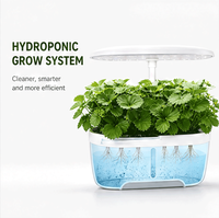 Machine hydroponique intelligente à 8 trous, capable de se connecter à internet pour un éclairage automatique, miroirs décoratifs muraux