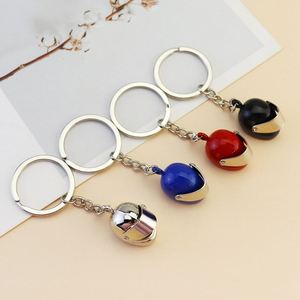 Mini Motorcycle Helmet Keychain Fun and Stylish Accessory Racing Motorbike <b>Key</b> Ring Metal Chain Colorful Pendant Gift Car - Product Image 3