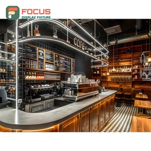 Exhibidor de Café Creativo, Estante para Snacks, Marco Negro Mate, Exhibidor de Productos - Product Image 2