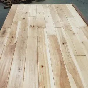 Plancher en bois dur de bouleau de couleur naturelle solide
