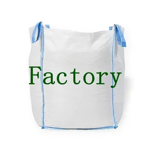 Fabrika doğrudan satış 1000kg 2200LBS saptırma süper çuval ağır büyük çanta Jumbo FIBC tonluk çantalar