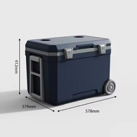 Glacière isotherme portable pour pêche, pique-nique, barbecue, camping, extérieur, étanche, avec fonction congélateur et maintien au frais