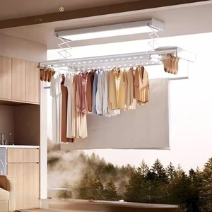 Tendedero eléctrico automático ultrafino de alta gama con control remoto inteligente para balcones. - Product Image 2