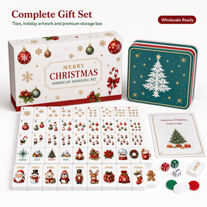 High Quality MeldVerse Luxury Acrylic Christmas Family Game Holiday Personalized Durable Portable Mahjong Tiles <b>Entertainment</b> - Product Image 5