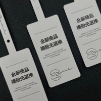 Étiquettes anti-retour personnalisées avec scellé de sécurité en plastique blanc à boucle unique à usage unique pour les marques de vêtements et d'habillement
