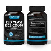 Supplément Ausreson de marque privée levure de riz rouge 200mg 3000mg capsule prend en charge la capsule de levure de riz rouge COQ10