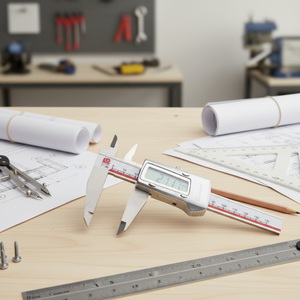 उच्च गुणवत्ता वाले कार्बन स्टील डिजिटल वर्नियर कैलिपर 150 मिमी इलेक्ट्रॉनिक डिजिटल कैलिपर स्टेनलेस स्टील शरीर आंशिक माप - Product Image 2