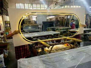 With Led Lights Single Sided Hair Cutting <b>Mirror</b> Barber Store <b>Mirror</b> <b>Table</b> Hair Salon Special Simple Hair Salon <b>Mirror</b> - Product Image 1