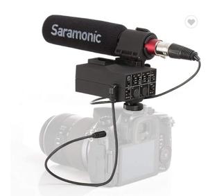 Saramonic MixMic escopeta con micrófono integrado 2-canal XLR de mezclador de Audio adaptador para cámaras <span class=keywords><strong>DSLR</strong></span> y videocámaras - Product Image 1