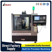Fournisseur direct d'usine, machine de fraisage CNC miniature professionnelle en métal certifiée CE XH7115B avec 4ème axe