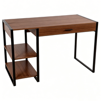 Bureau d'ordinateur avec rangement, blanc, pas cher, pour usage commercial, vente en gros, mobilier professionnel TD-1921