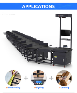 GS-SD-001 Sistema DWS Statico Gosunm per Magazzinaggio, E-commerce e Logistica con 2 Porte di Smistamento Automatico in Lega di Alluminio, 3000/ora - Product Image 6