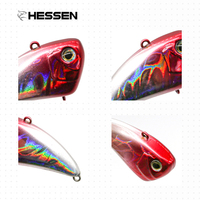 Leurre de pêche japonais Hessen 4g 8g coulant et vibrant avec hameçon simple, appât artificiel dur pour la pêche en eau salée et au brochet