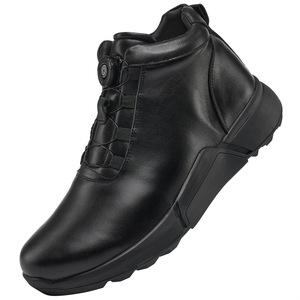 Botas Martin para Hombre, de Cuero Genuino, Punta Redonda, Forro de Piel, Aislantes para Invierno, con Cordones, Estilo Sólido - Product Image 4