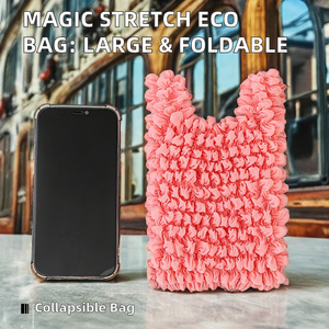 Nueva Bolsa Mágica Elástica de Poliéster, Plegable, Antiarrugas, de Gran Capacidad, Ecológica, para Compras - Product Image 2