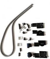 Kit d'accessoires en alliage d'aluminium et plastique pour moustiquaire plissée de précision, durable, anti-insectes, anti-mouches, anti-moustiques pour fenêtre