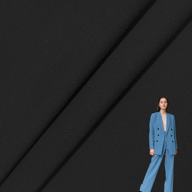 Тяжелая трикотажная ткань из 74% искусственного шелка, 21% полиэстера, 5% спандекса, однотонная ткань Ponte De Raom для костюмов