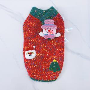 JXANRY cagnolino di natale creativo Glow vestiti autunno inverno maglia maglia calda gilet Yorkshire Maltese da orso - Product Image 6